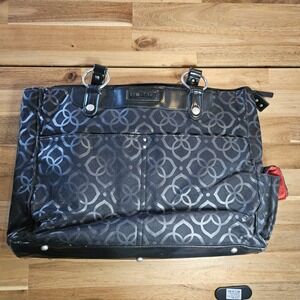 Kailo Chic Laptop Bag Case Purse Black With Red Lining Office Professional